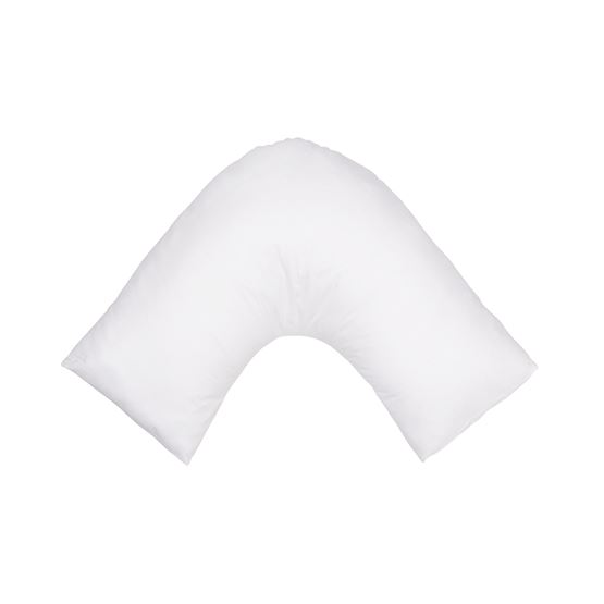 Fresh Cotton Percale White U Shaped Pillowcase