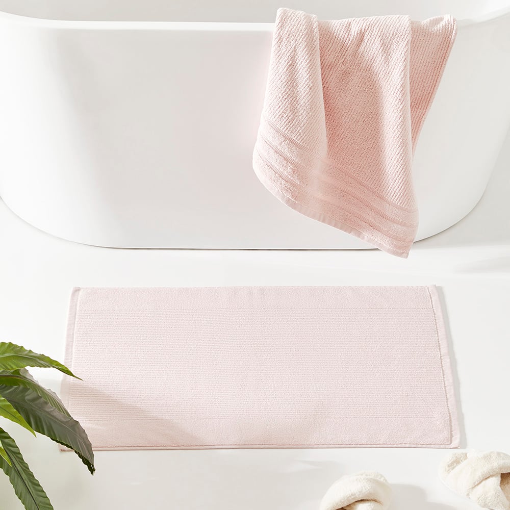 Flinders Blush Pink Bath Mat Adairs