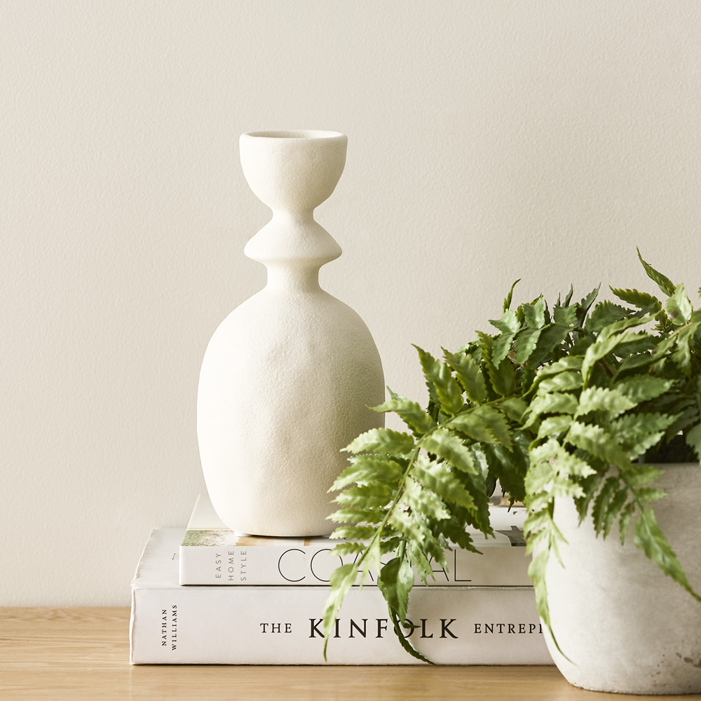 Totem Medium White Vase | Adairs