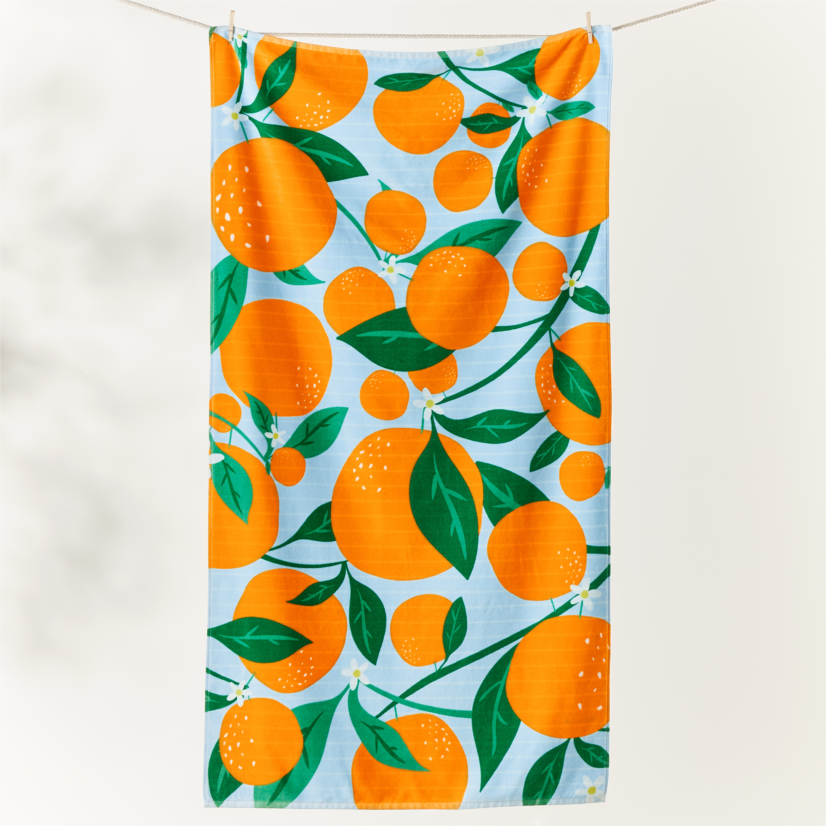 Velour Orange Spritz Beach Towel | Adairs