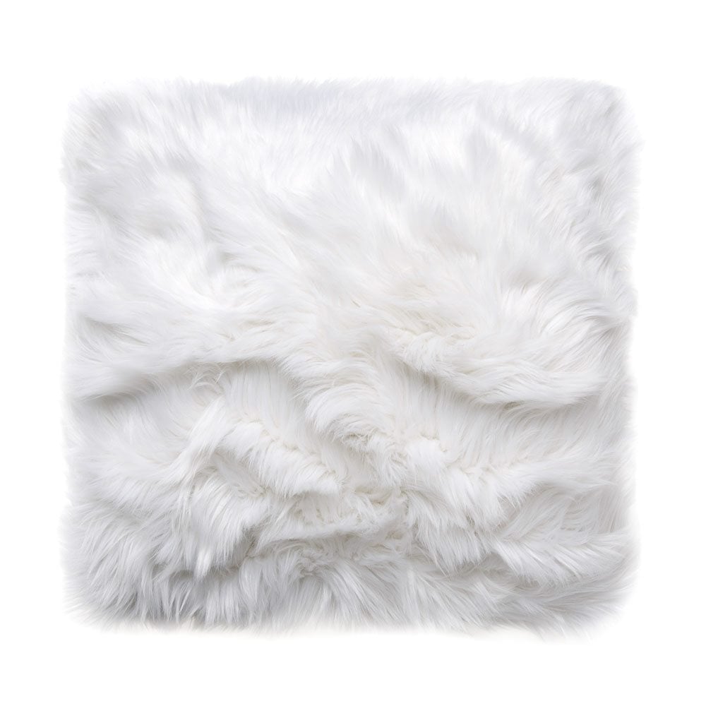 White hotsell fluffy cushions