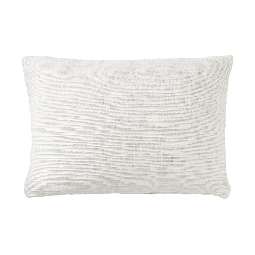 Caspian White Long Cushion | Adairs