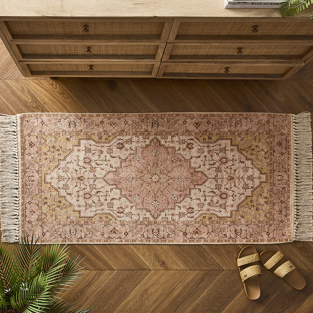 Home Republic Mercado Aura Rose Rug Runner Homewares Adairs