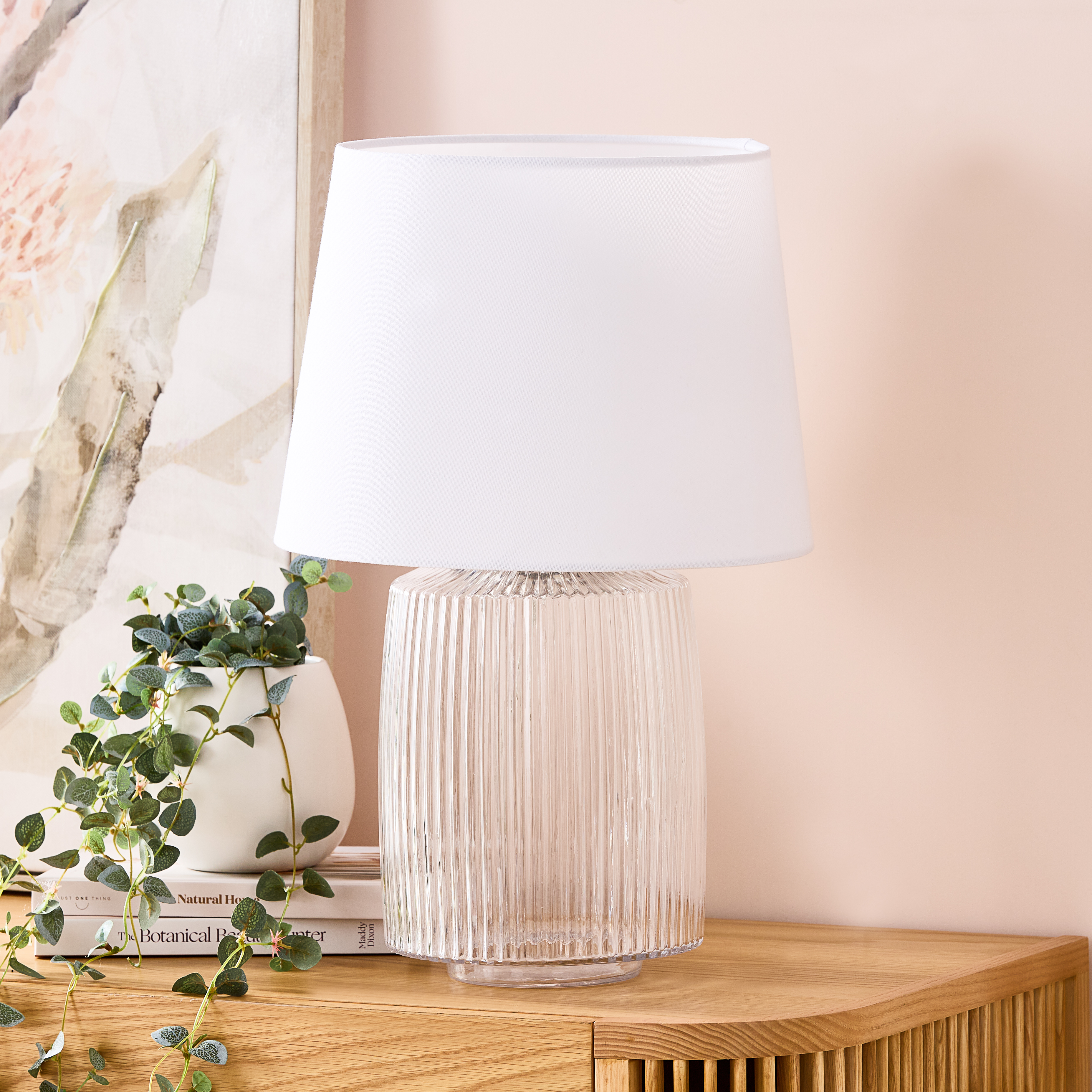 White base table store lamps