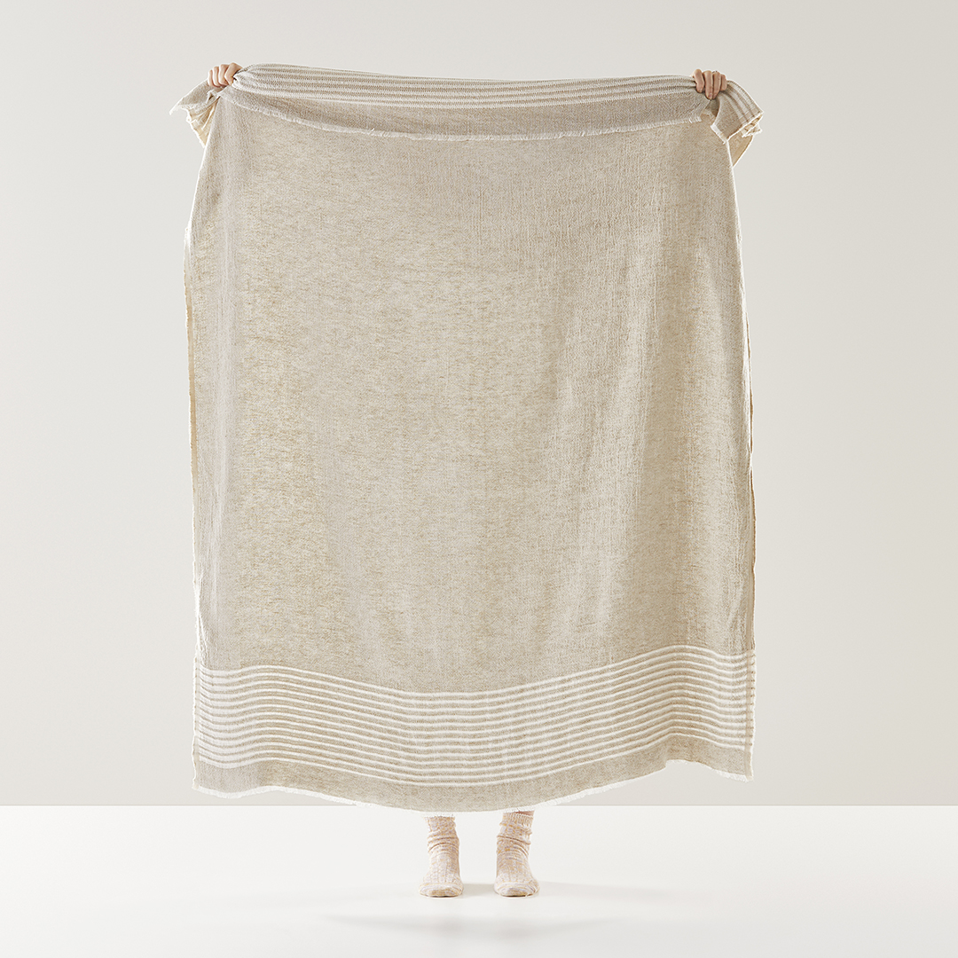 Halle Natural Throw Adairs