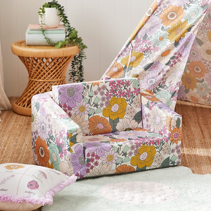 Adairs Kids Farrah Floral Flip Out Sofa Kids Furniture Adairs