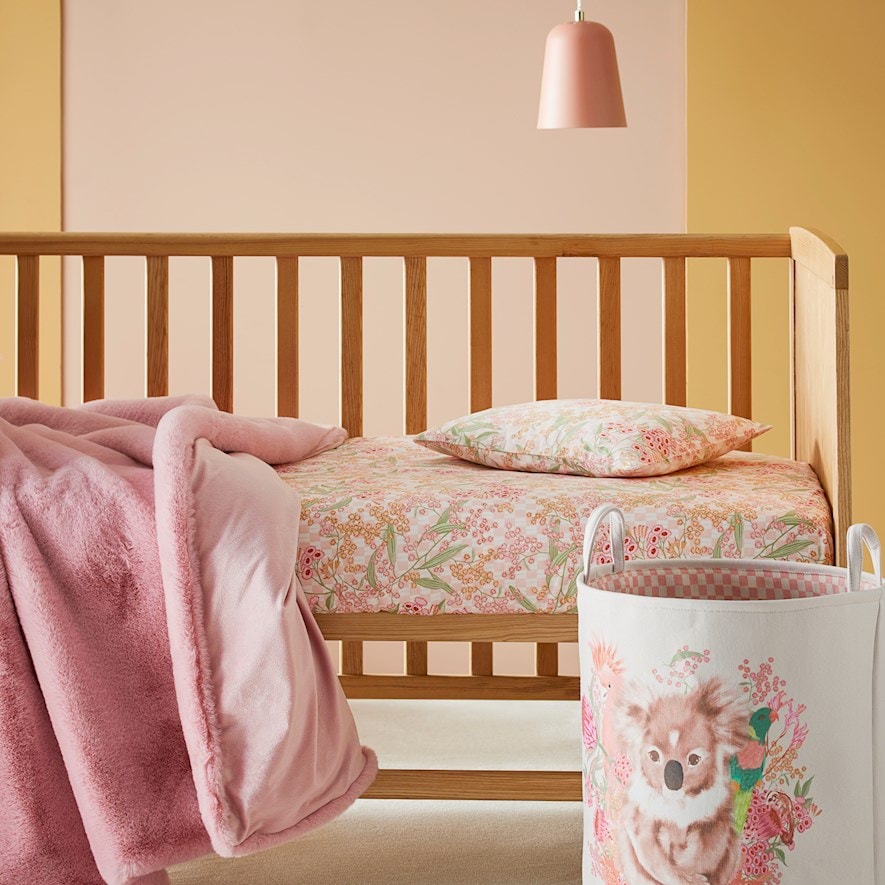 Pink cot clearance sheets