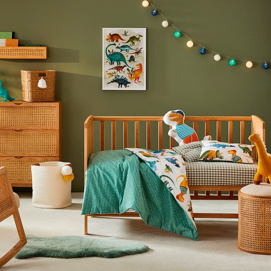 Dinosaur discount cot quilt