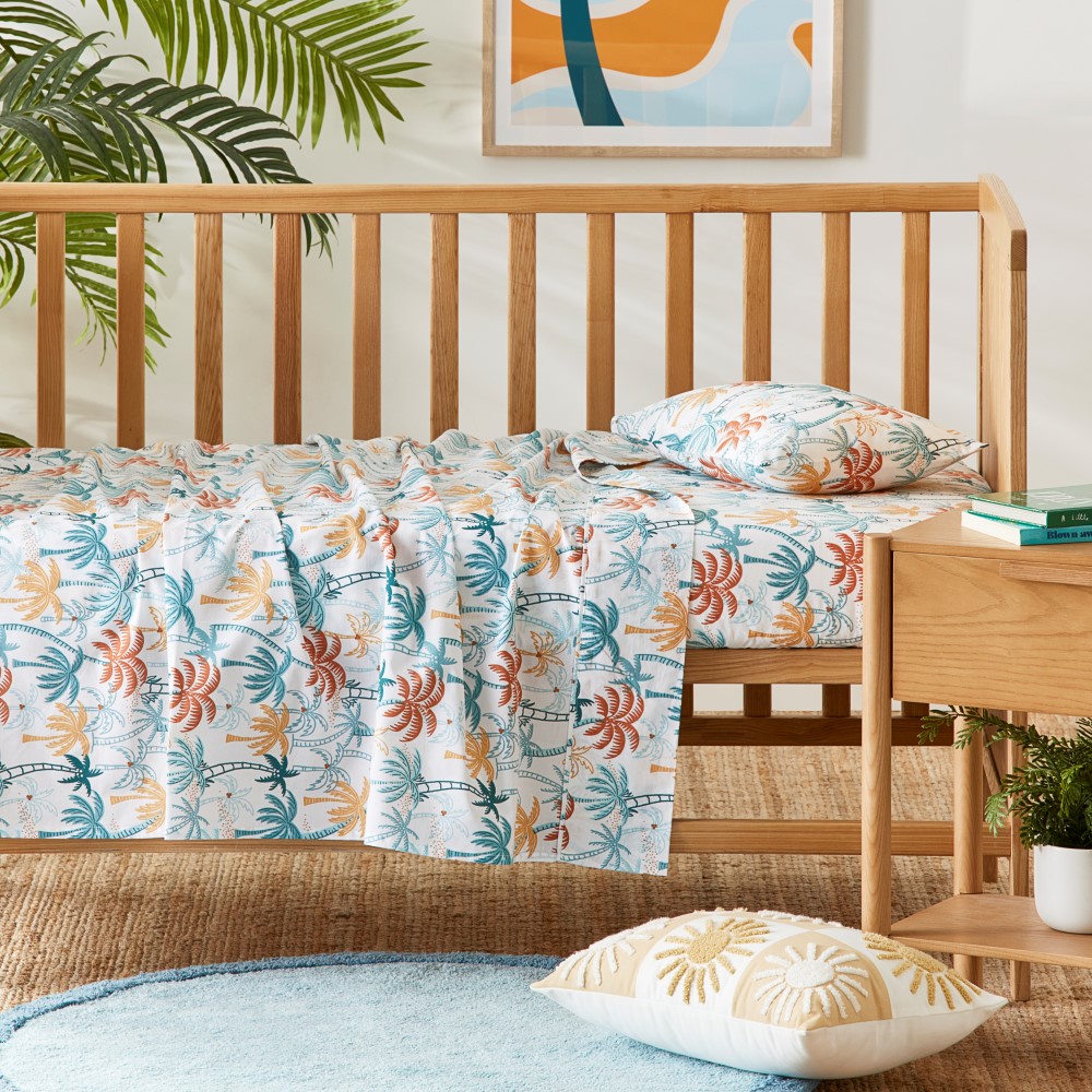 Tropical best sale cot sheets