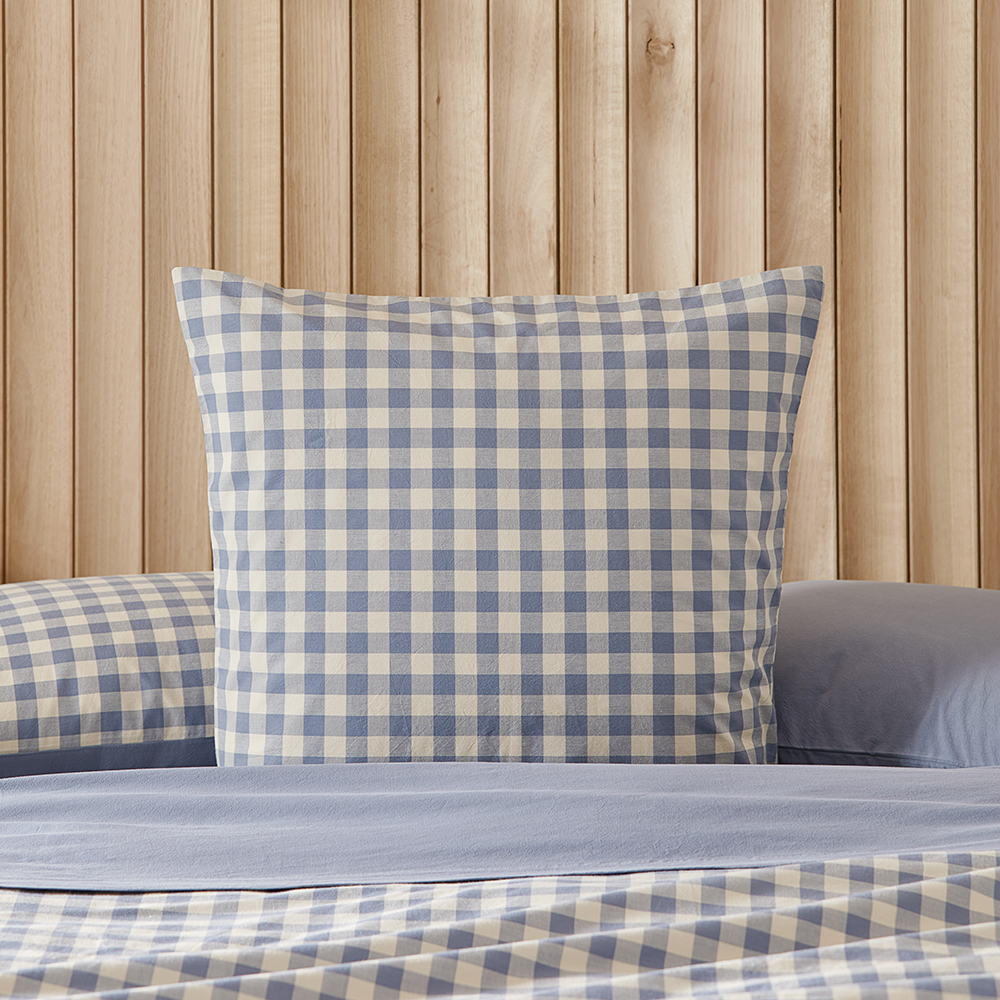 Navy best sale gingham pillow