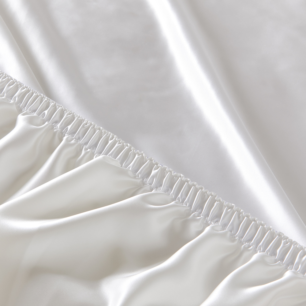 Pure Silk Antique White Sheet Set | Adairs