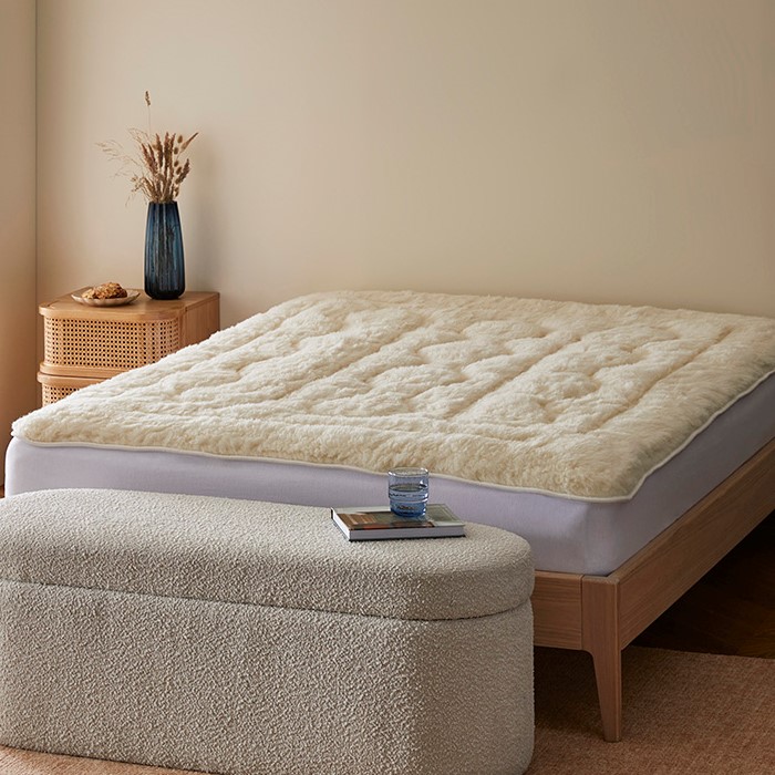 Wool mattress deals topper