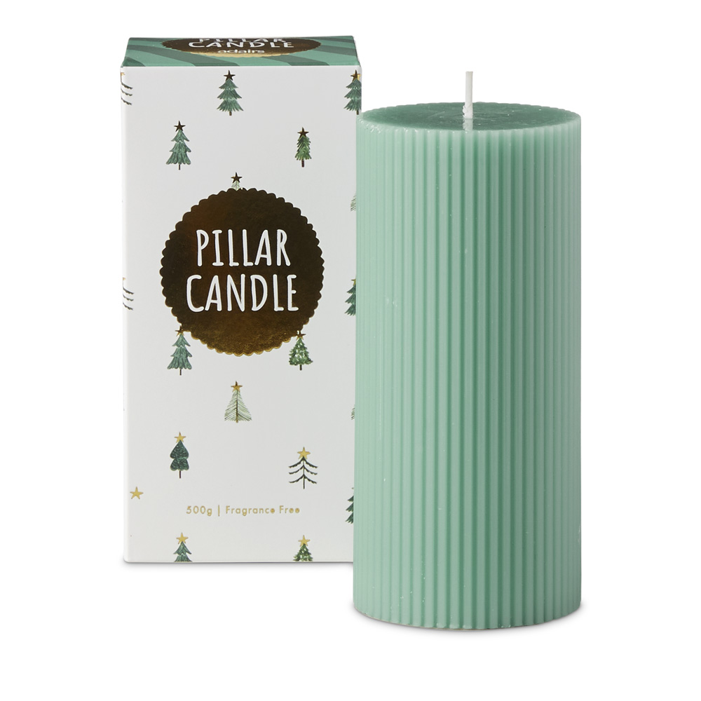 Green deals pillar candles