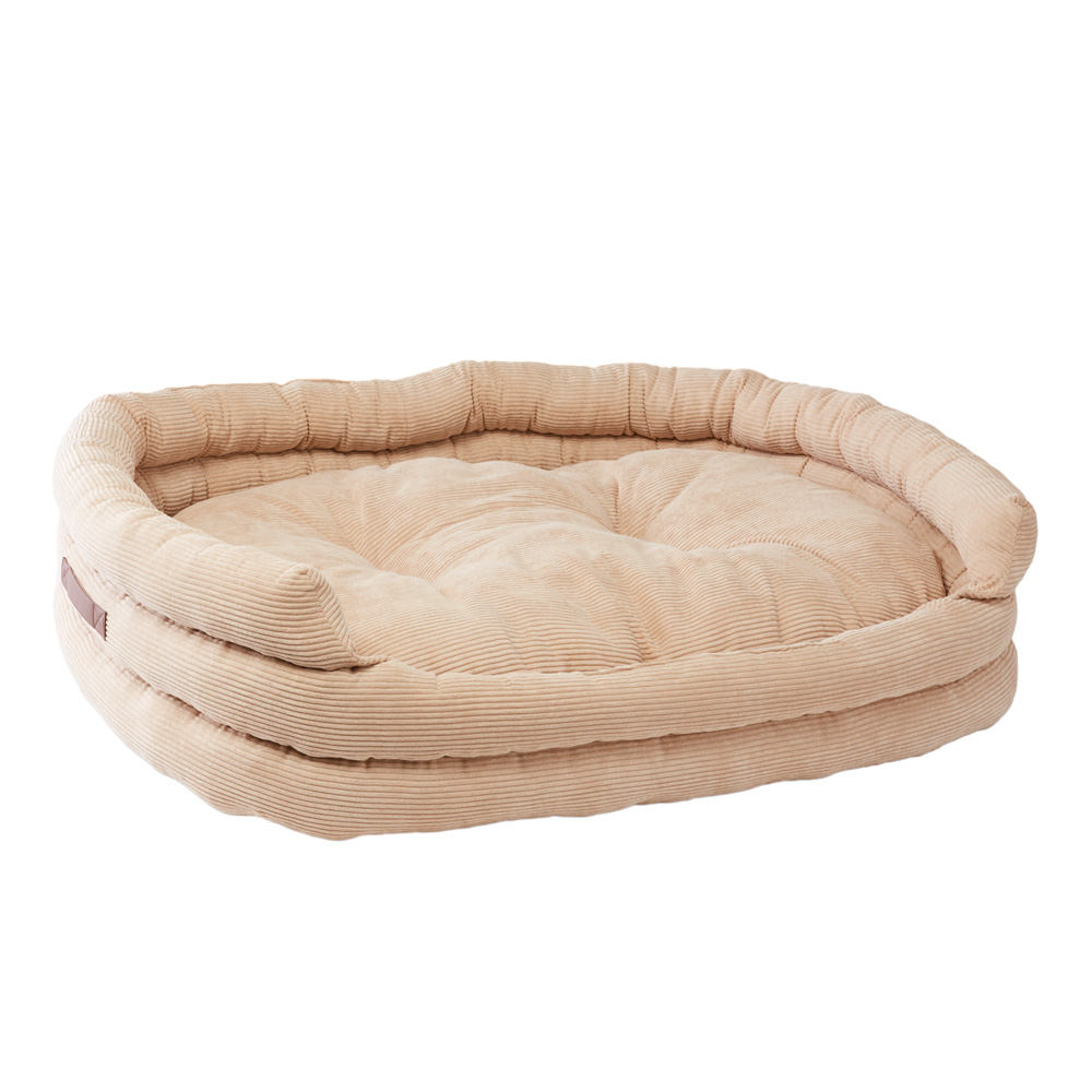 Ziggy Biscuit Corduroy Extra Large Pet Bed | Adairs