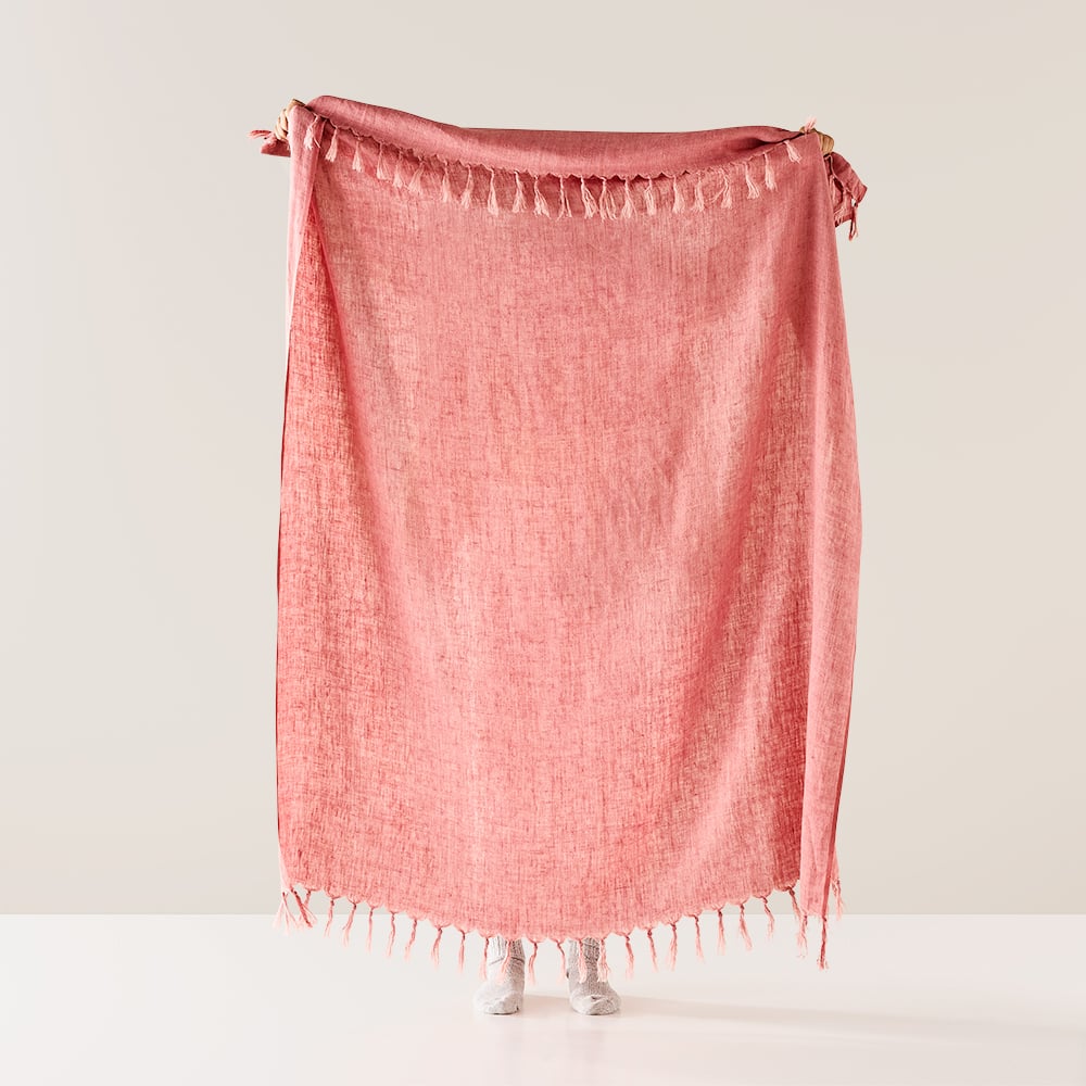 Malmo Primrose Linen Throw Adairs