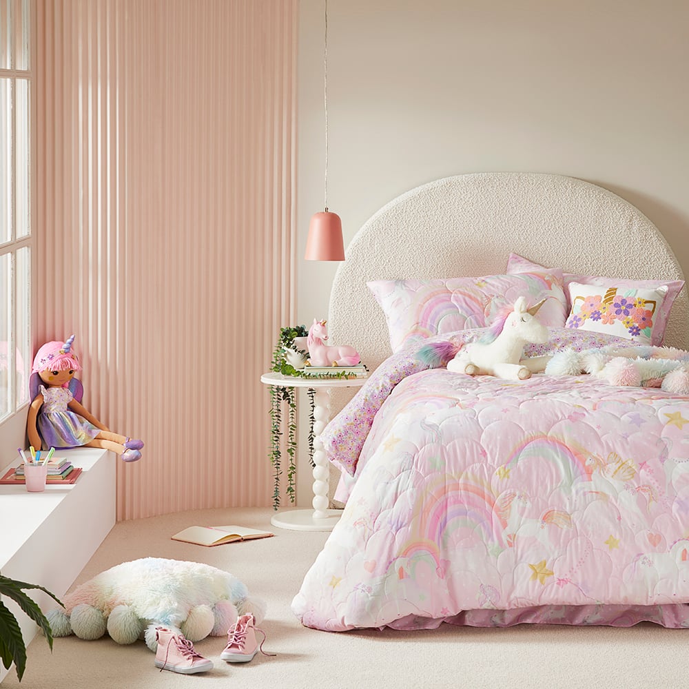 Unicorn Bed Sheets Bedroom Decor Adairs Kids