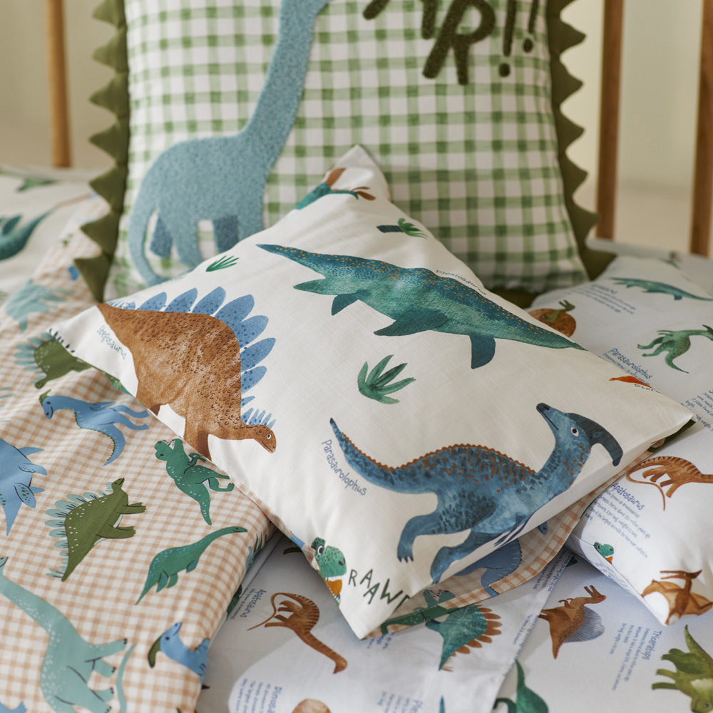 Cot bed dinosaur clearance bedding