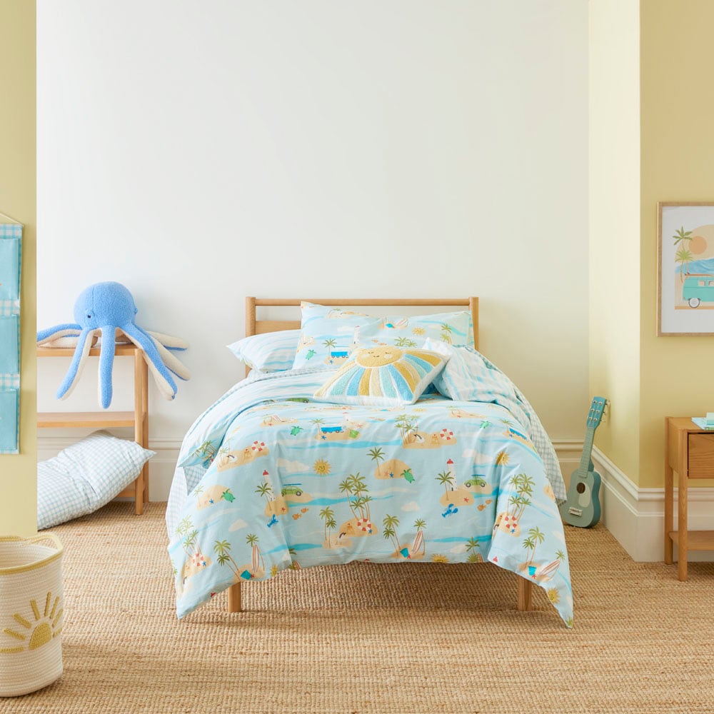 Adairs Kids Palm Beach Ocean Quilt Cover Set Adairs