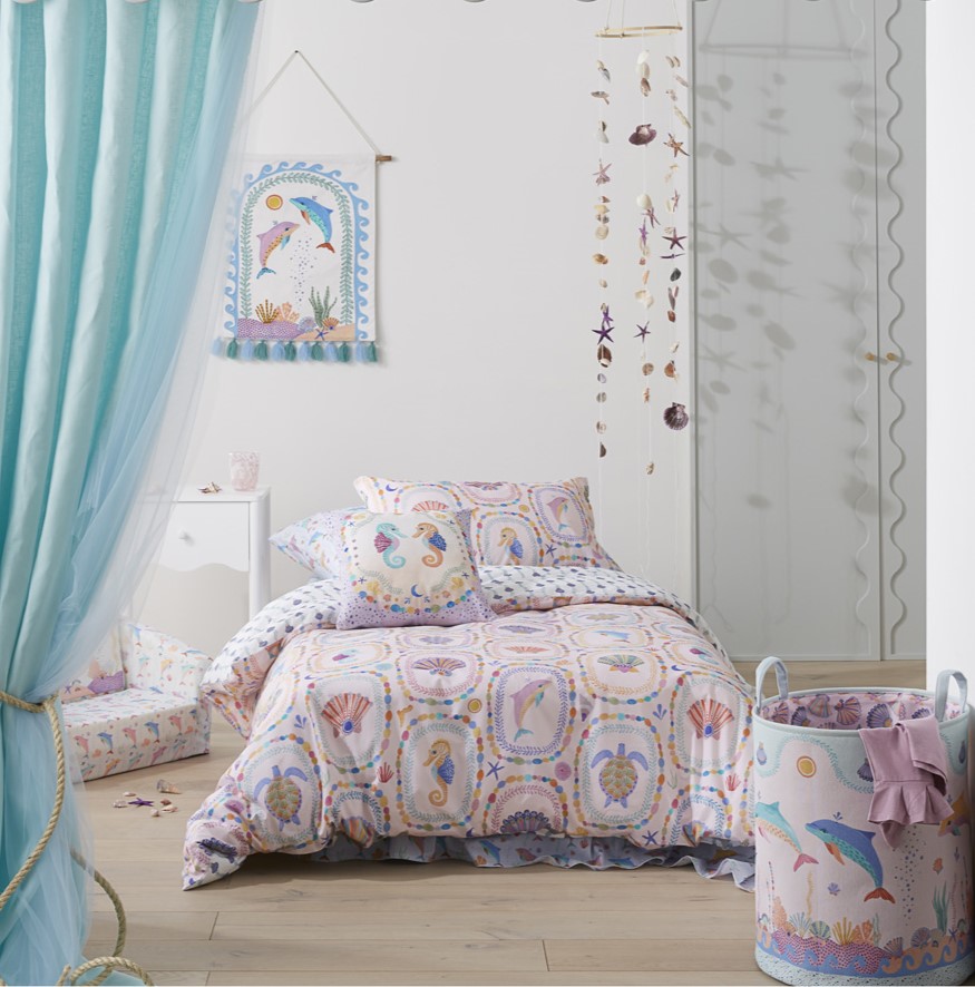 Mermaid quilt cover outlet spotlight