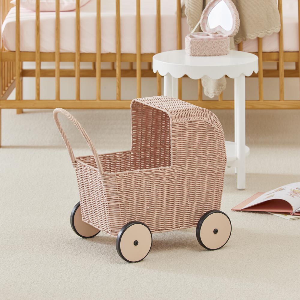 Toy pram outlet and doll