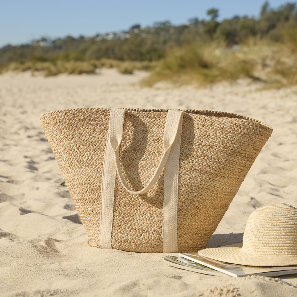 Jute Natural Cream Beach Bag Adairs