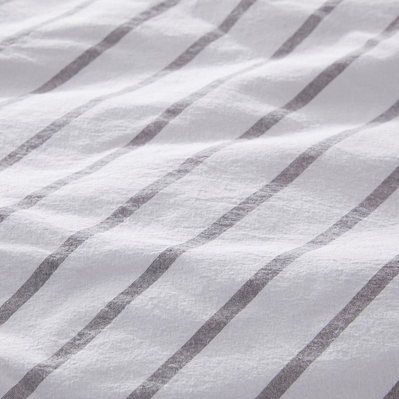 Stonewashed Cotton Cloud Stripe Quilt Cover Separates | Adairs