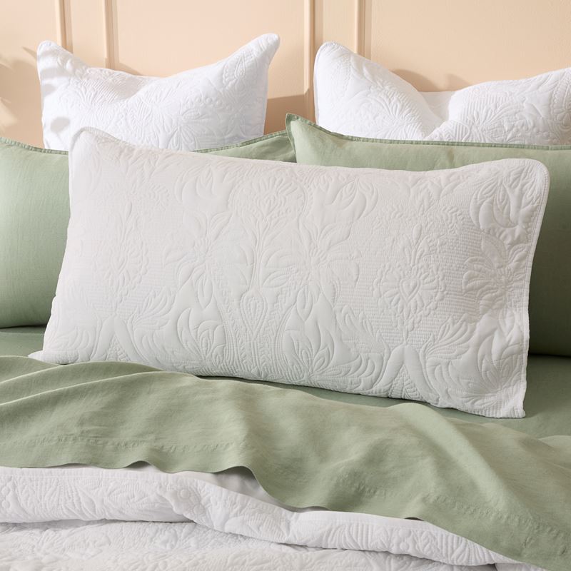 Belle White Quilted Quilt Cover Separates