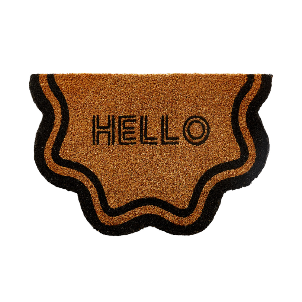 Coir Hello Wave Doormat | Adairs