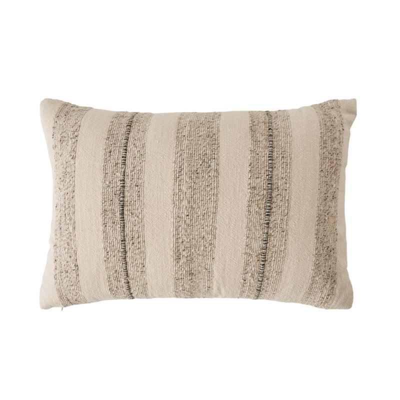 Monroe Natural Stripe Cushion