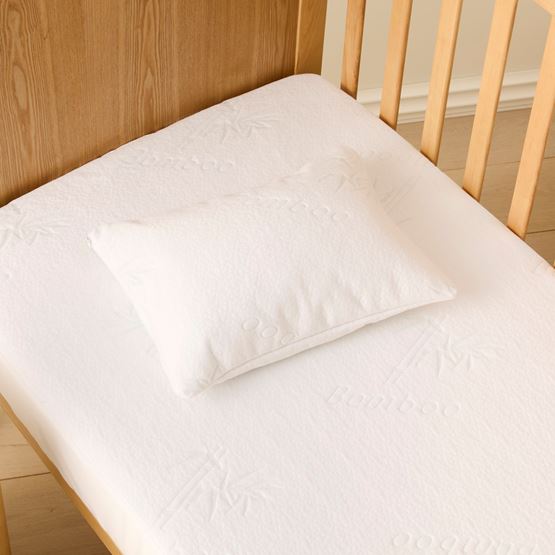 Bamboo Waterproof Cot Pillow Protector