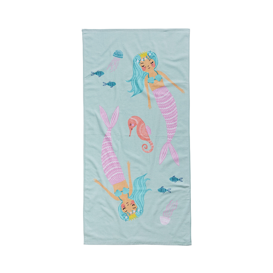 Printed Beach Towel Mermaids S18 