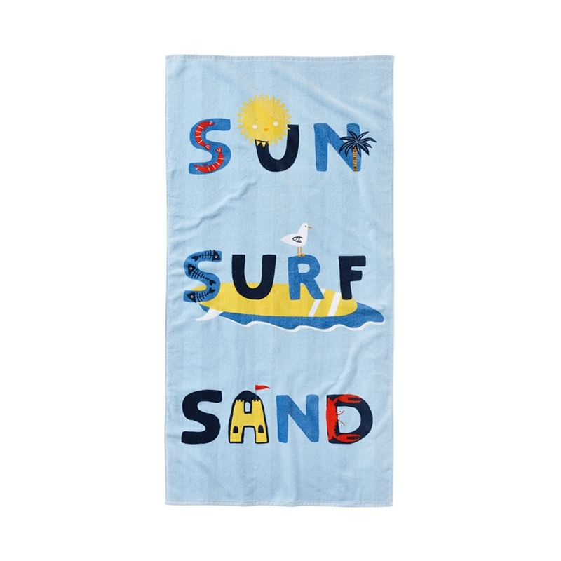 Printed Sun Surf Sand Beach Towel | Adairs
