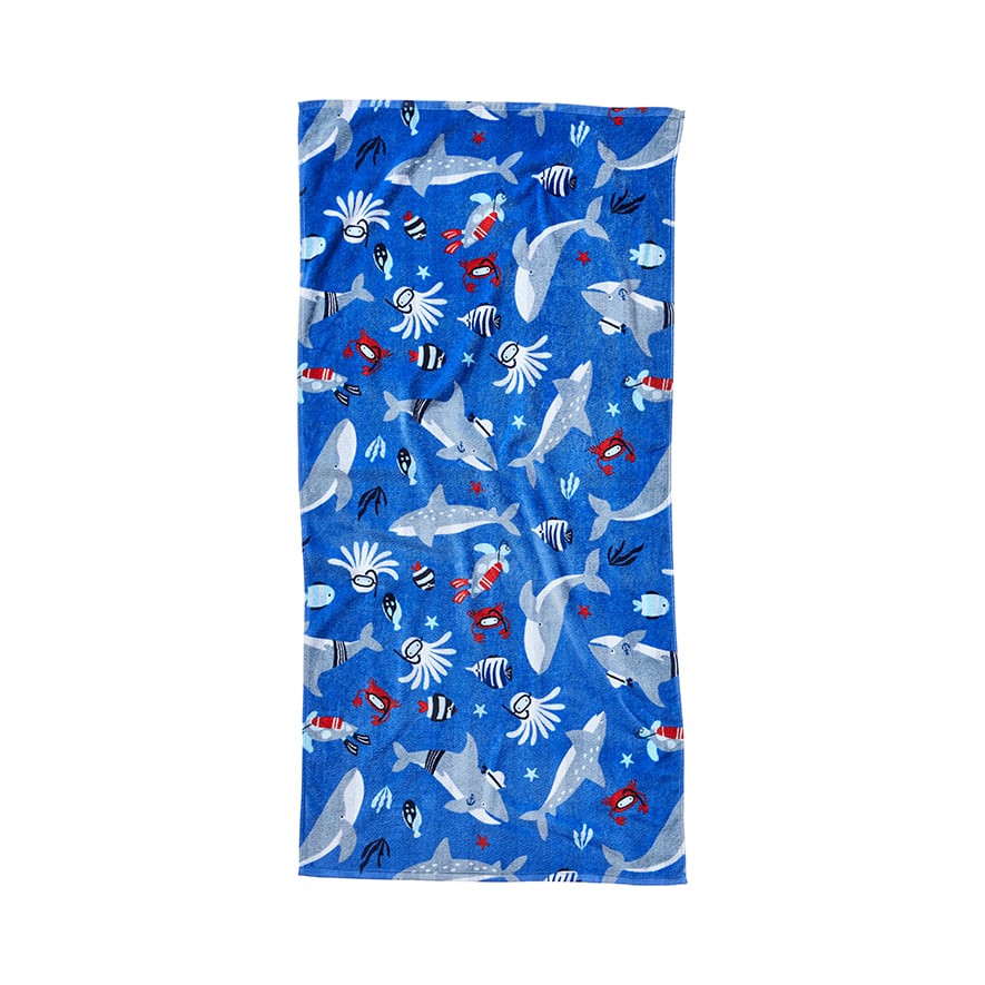 Deep Dive Printed Beach Towel | Adairs