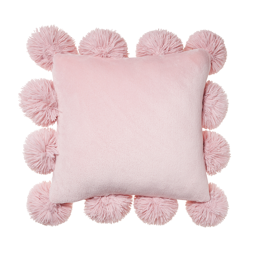 Next pink deals pom pom cushion