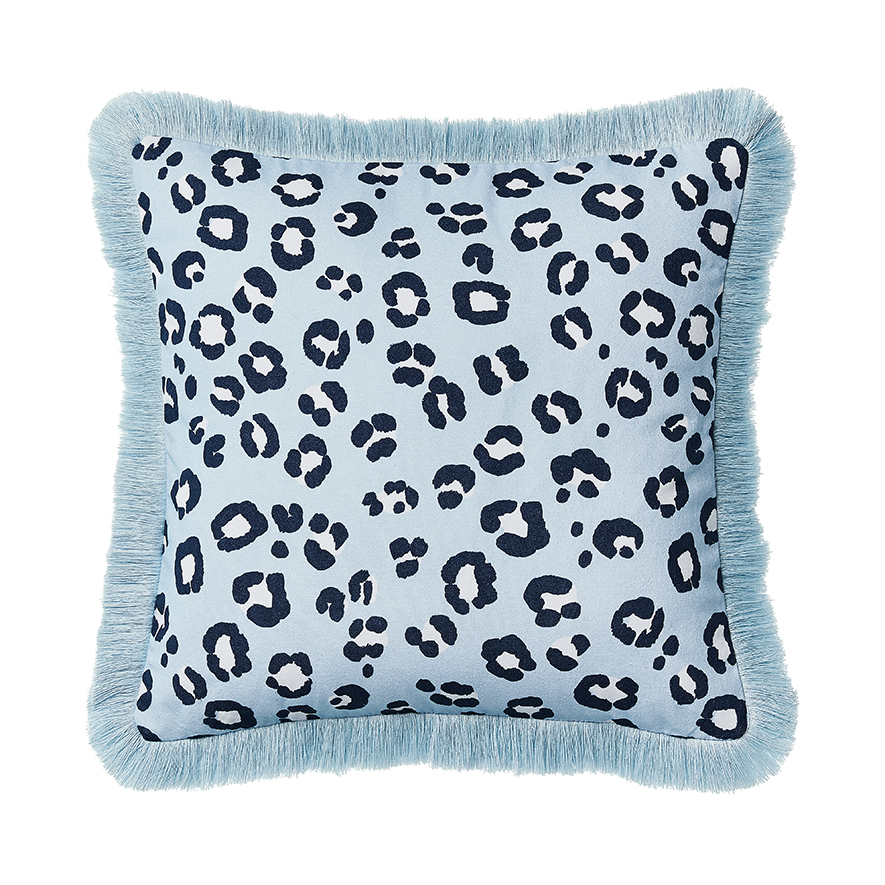 Navy best sale leopard pillow