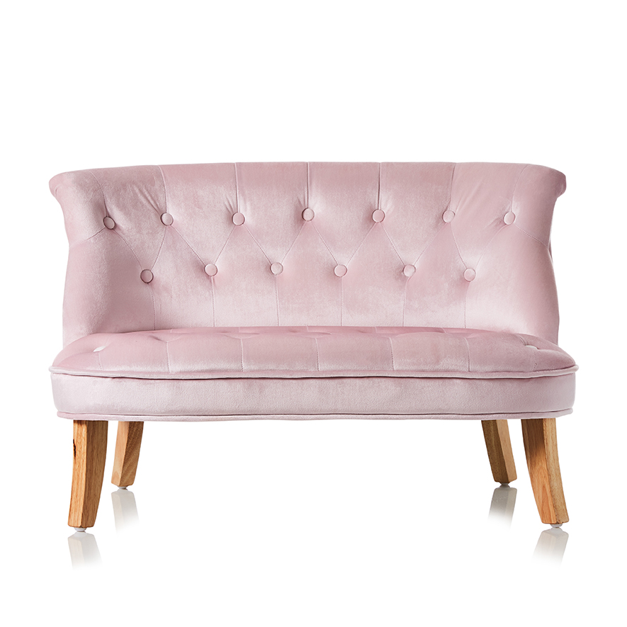 Kids pink 2024 couch