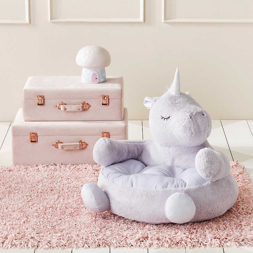 Animal plush chair deals unicorn