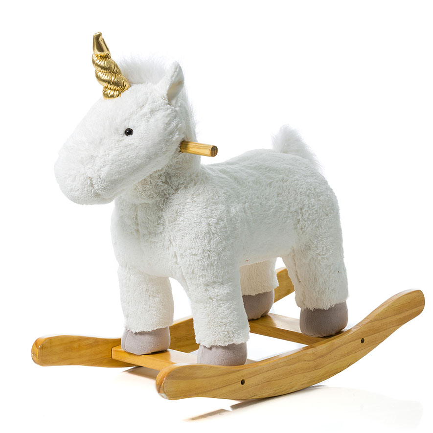 Unicorn cheap plush rocker