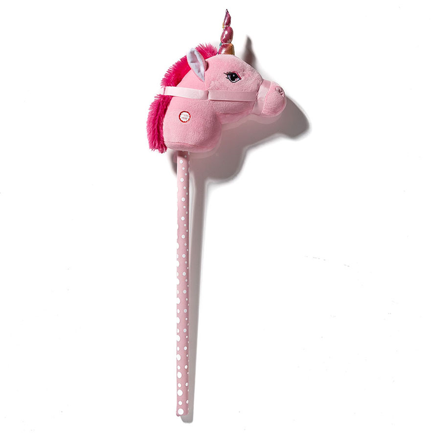 Pink cheap stick horse