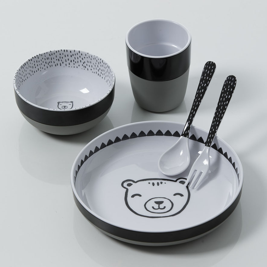 Black bear dinnerware set best sale