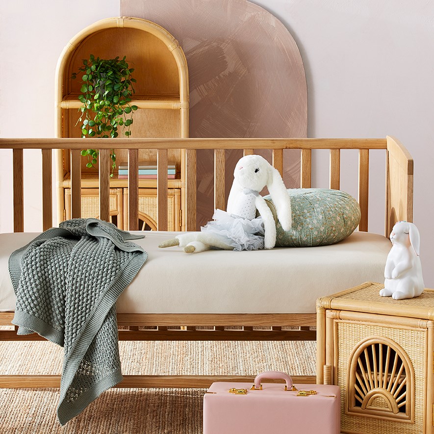 Baby cot bed sheet set best sale