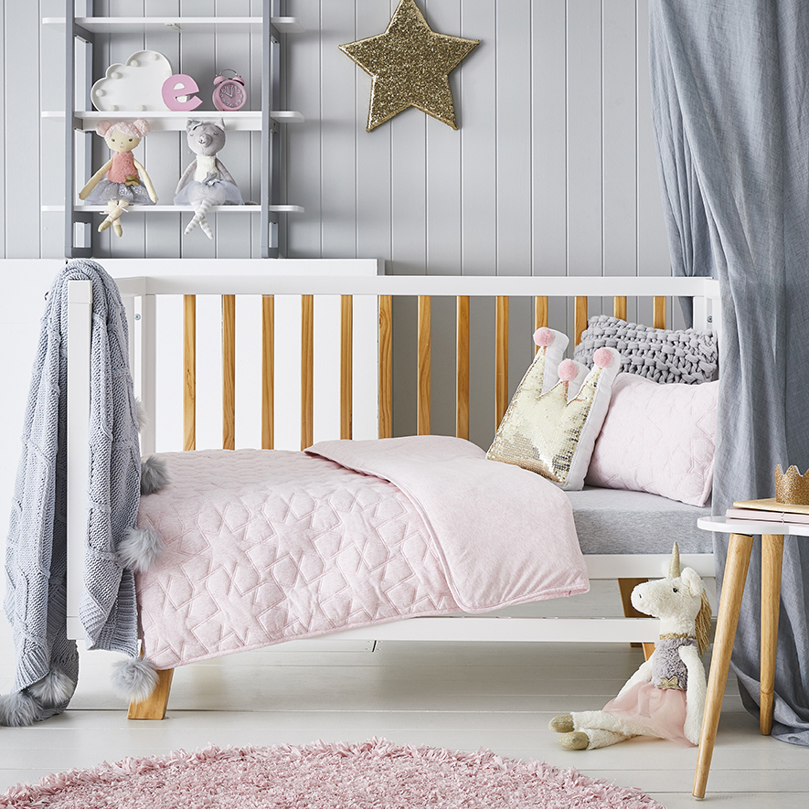 Pink hotsell princess cot