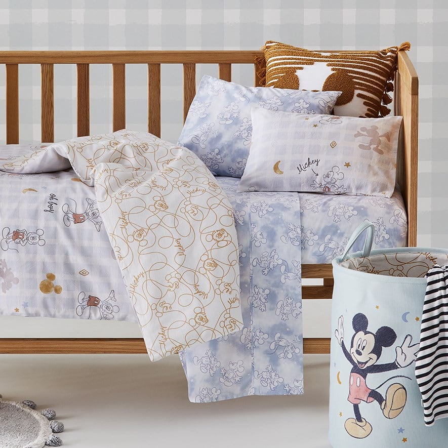 Mickey mouse clearance cot bumper set