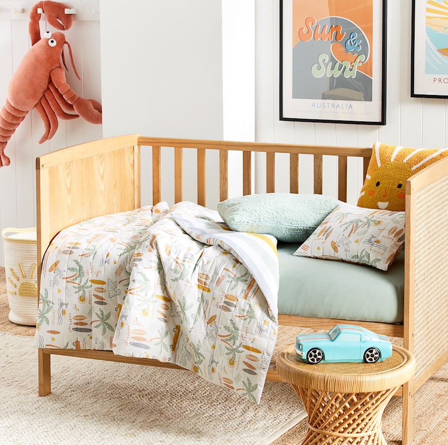 Surf baby sale bedding