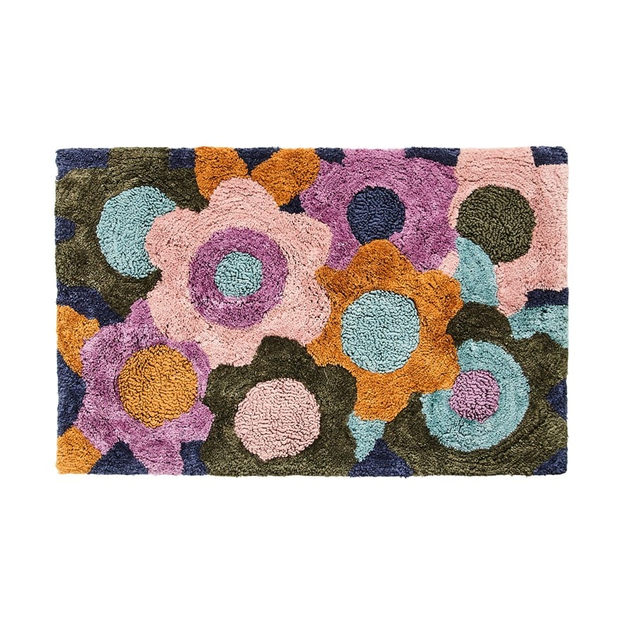 Lilac bath deals mat