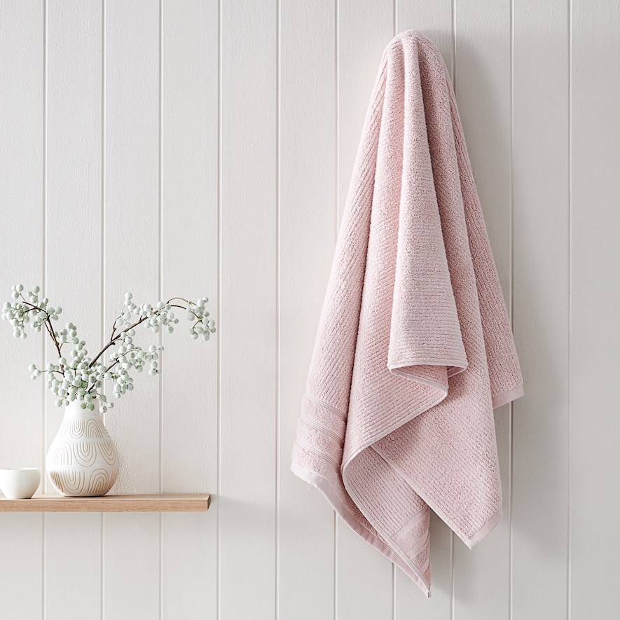 Pink bath best sale towel sets