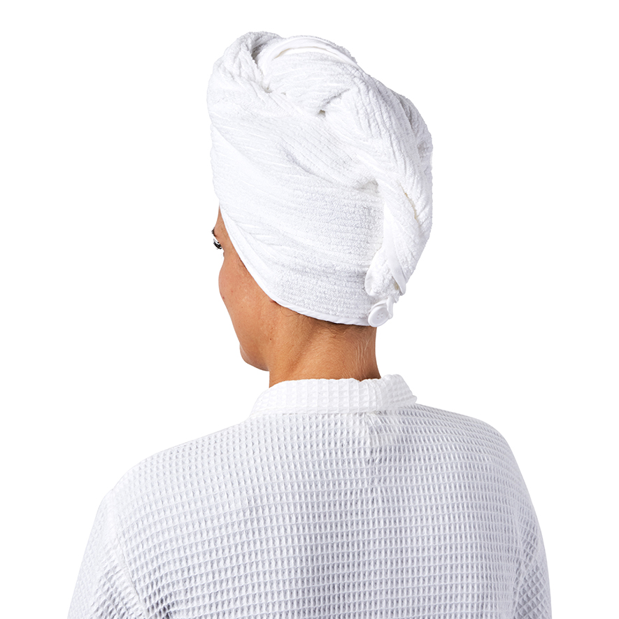 Terry cloth hair discount wrap