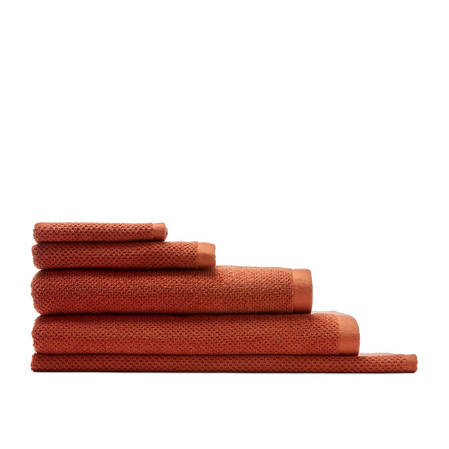 Savannah Terracotta Textured Towel Range Adairs