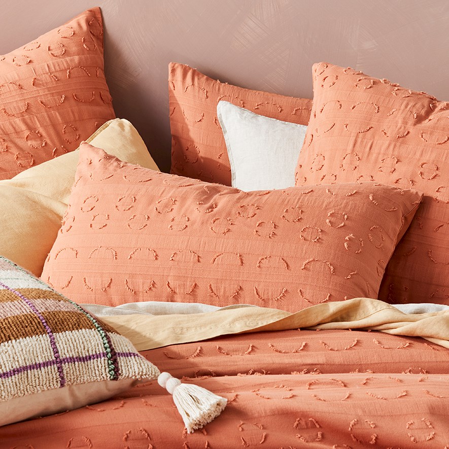 Orange pillowcase shop