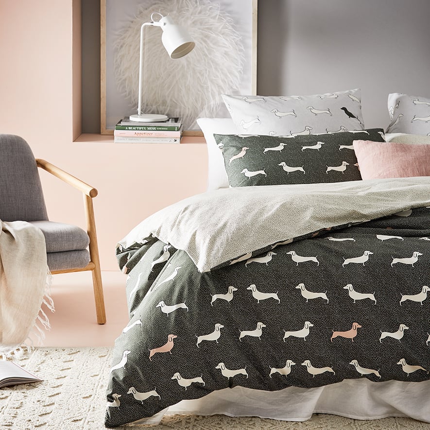 Sausage dog outlet doona cover